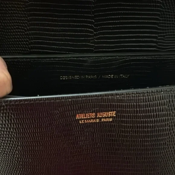Ateliers Auguste Mini Monceau Gold edition
Black Lizard Leather - Picture 7 of 9